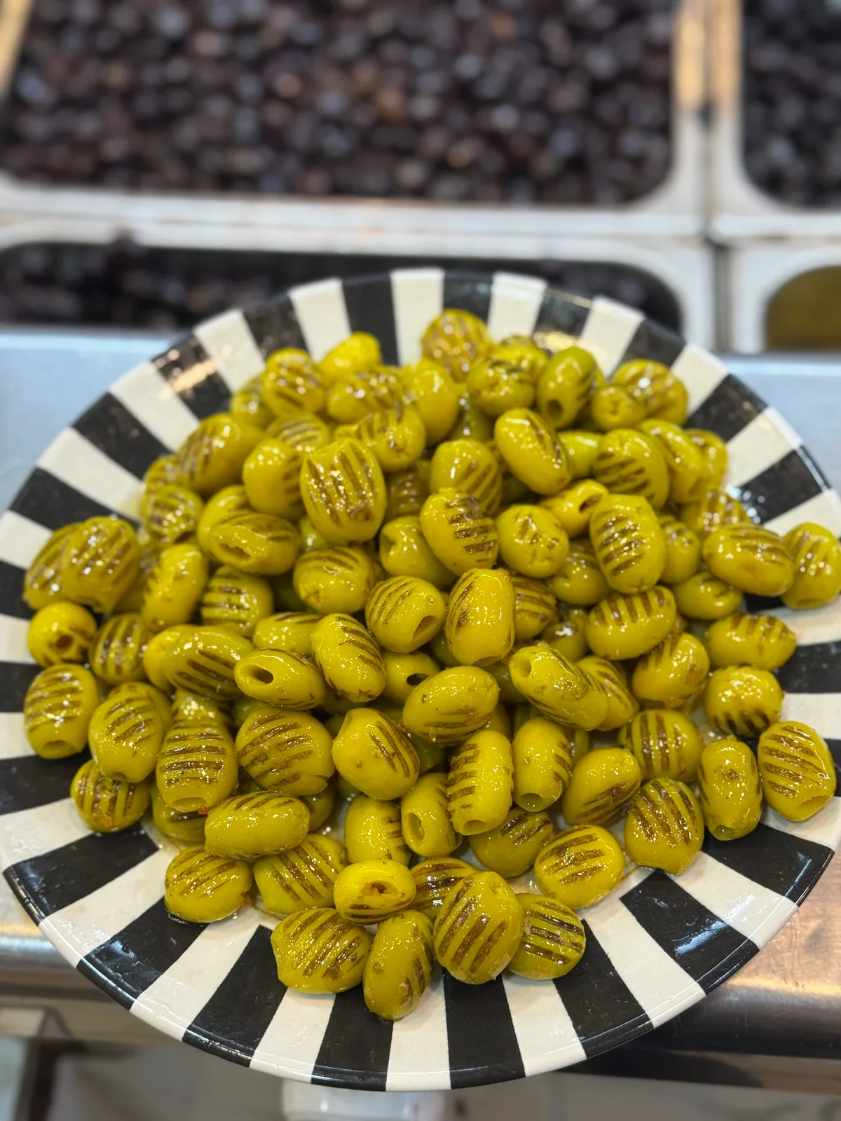 Yeşil Izgara Zeytin (Baharatlı)