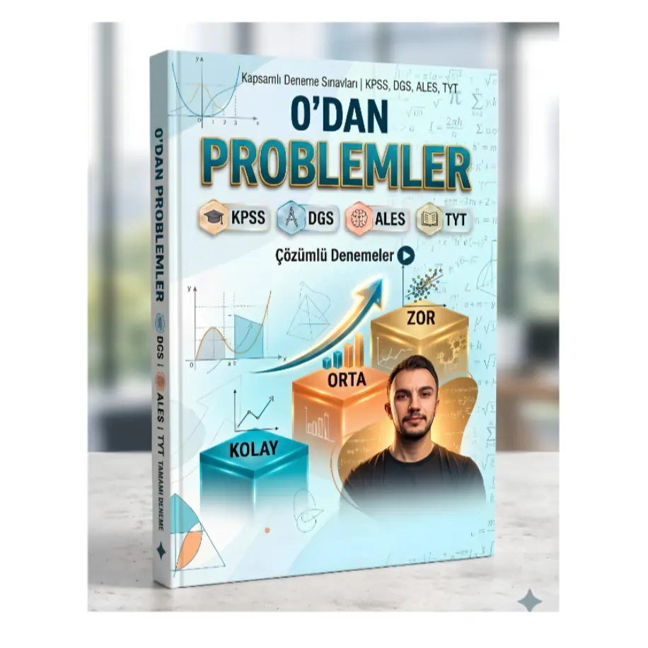 0'dan Problemler Çözümlü Deneme E-Kitabı (TYT-KPSS-DGS-ALES)