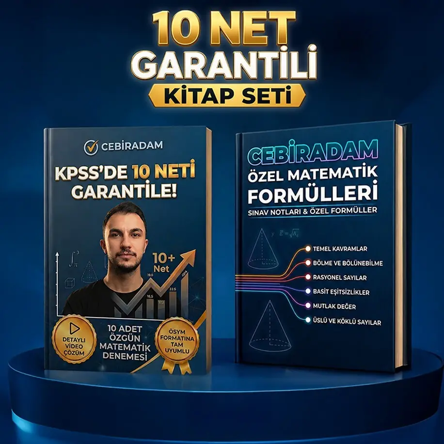 Cebiradam Video Çözümlü 10'lu Deneme Seti + Özel Sınav Notları (E-Kitap / PDF)
